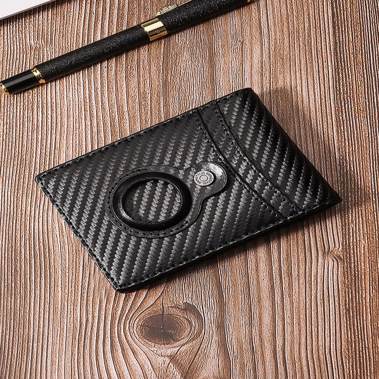 Full-Grain Leather RFID Wallet with AirTag Slot and Money Clip – Premium Leather Bag for Men