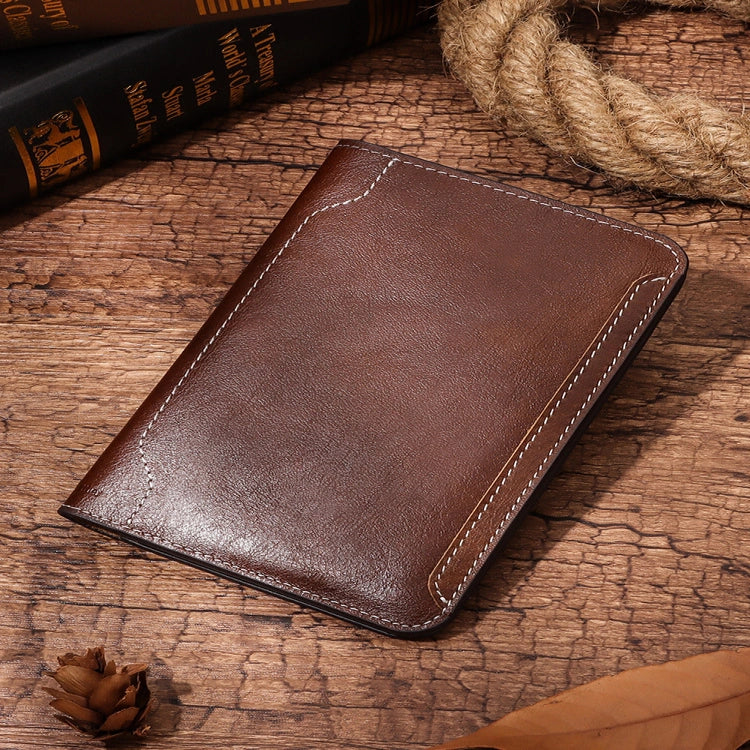 Full-Grain Leather Passport Holder Travel Wallet, Premium Leather Bag for Documents