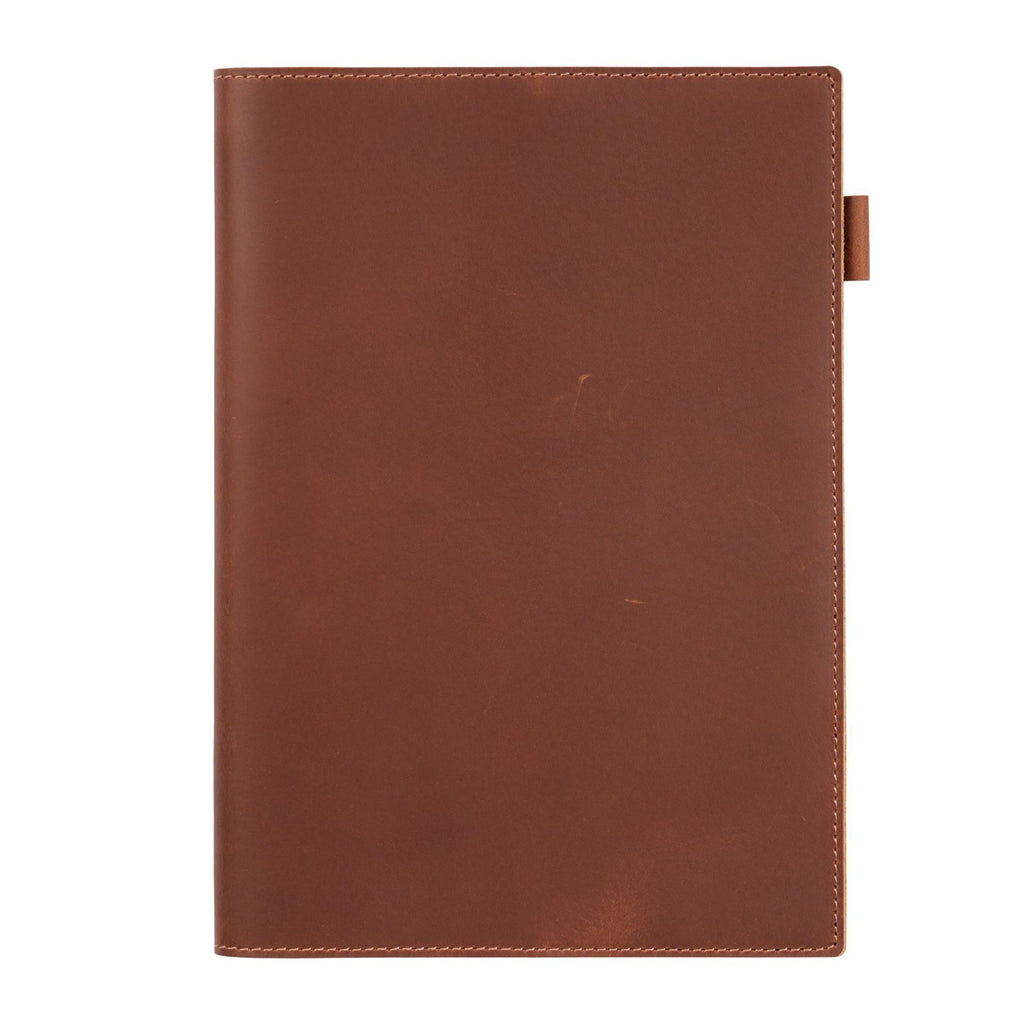Premium Leather Notebook B5 Large Journal with Genuine Cowhide Cover, Business Planner Organizer, Classic Writing Notebook