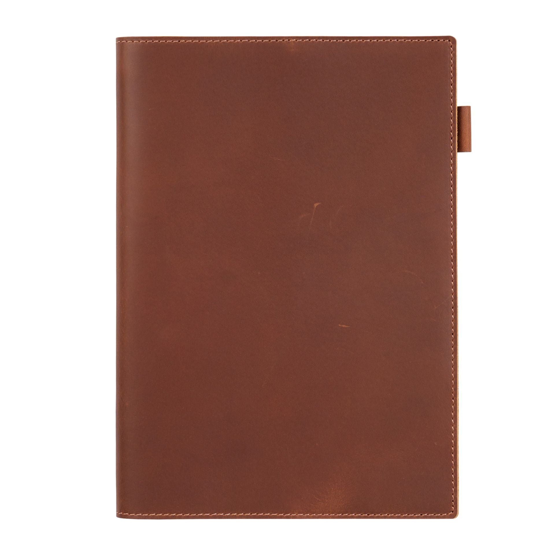 Premium Leather Notebook B5 Large Journal with Genuine Cowhide Cover, Business Planner Organizer, Classic Writing Notebook