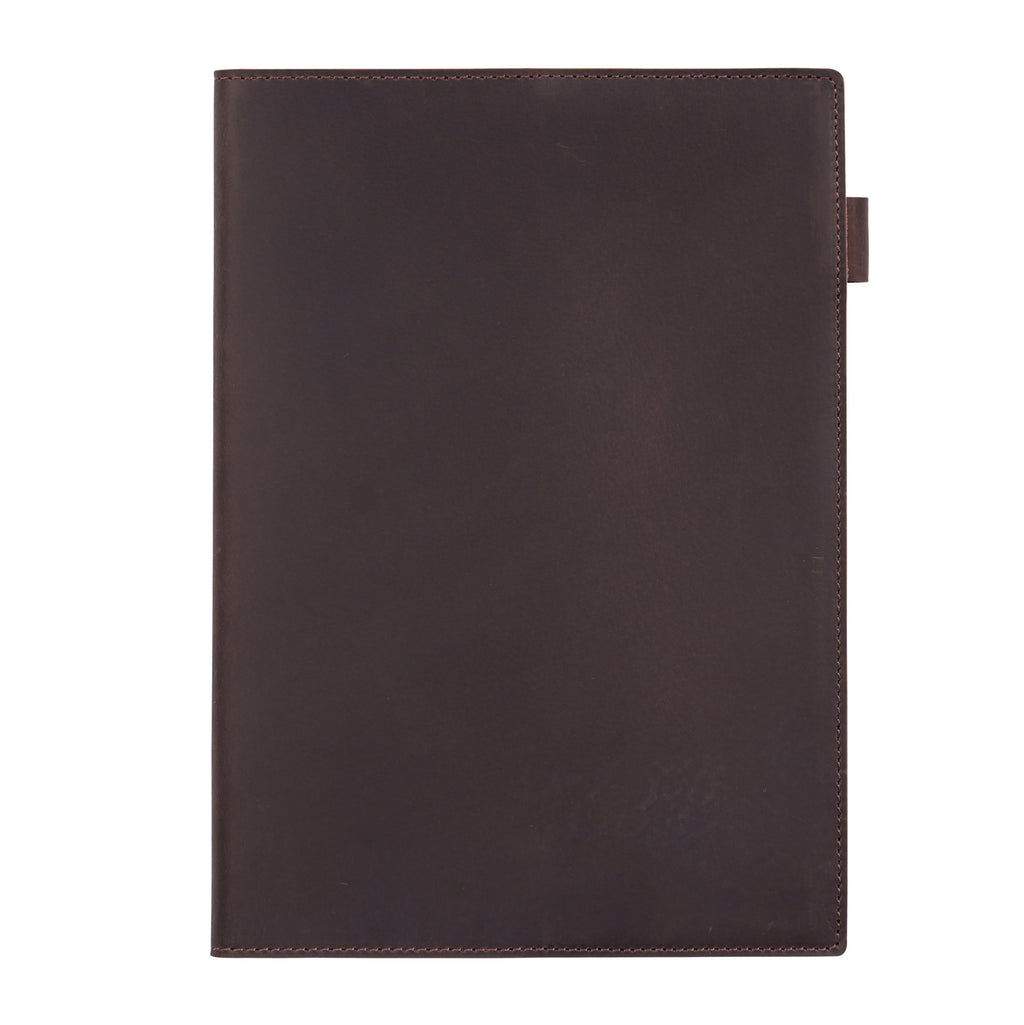 Premium Leather Notebook B5 Large Journal with Genuine Cowhide Cover, Business Planner Organizer, Classic Writing Notebook