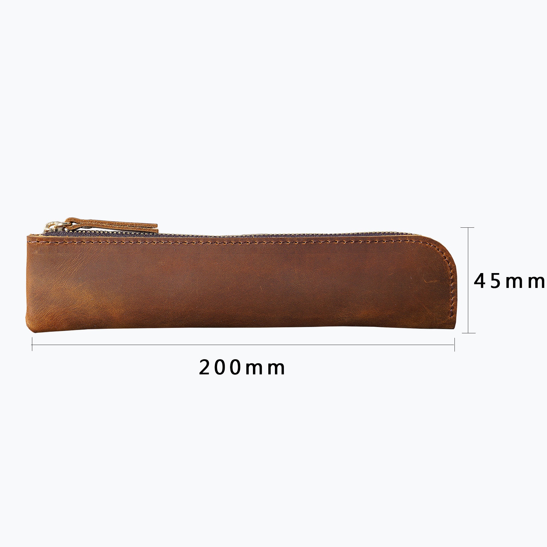 Vintage Leather Pencil Case – Slim Storage Sleeve for iPad Pencil, Apple Pencil, and Writing Instruments