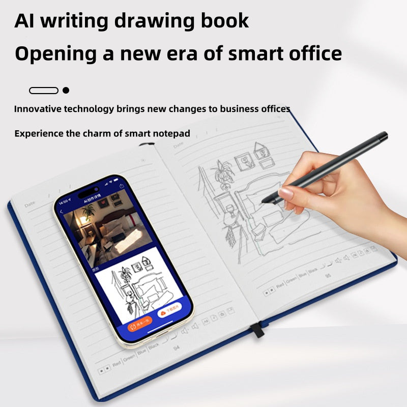 Smart Writing Drawing Book with Sync Feature & Customizable Touch Pen for Business Use