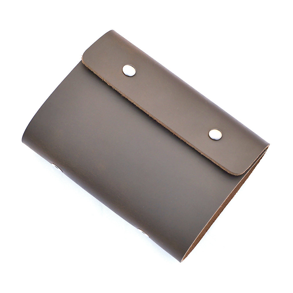 Vintage Leather Spiral Notebook – 200 Pages A7 Travel Journal, Refillable Diary for Writing and Sketching