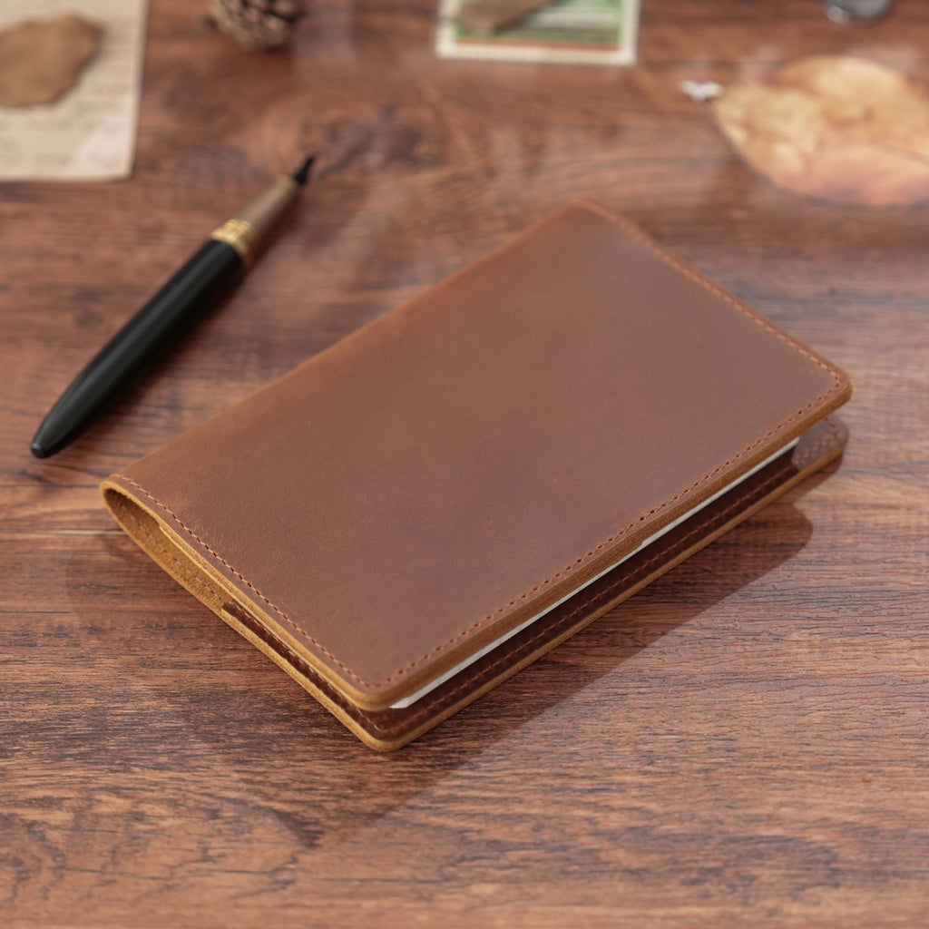 Vintage Leather Travel Notebook – Handmade Journal for Writing, Diary, Sketching, and Creative Notes