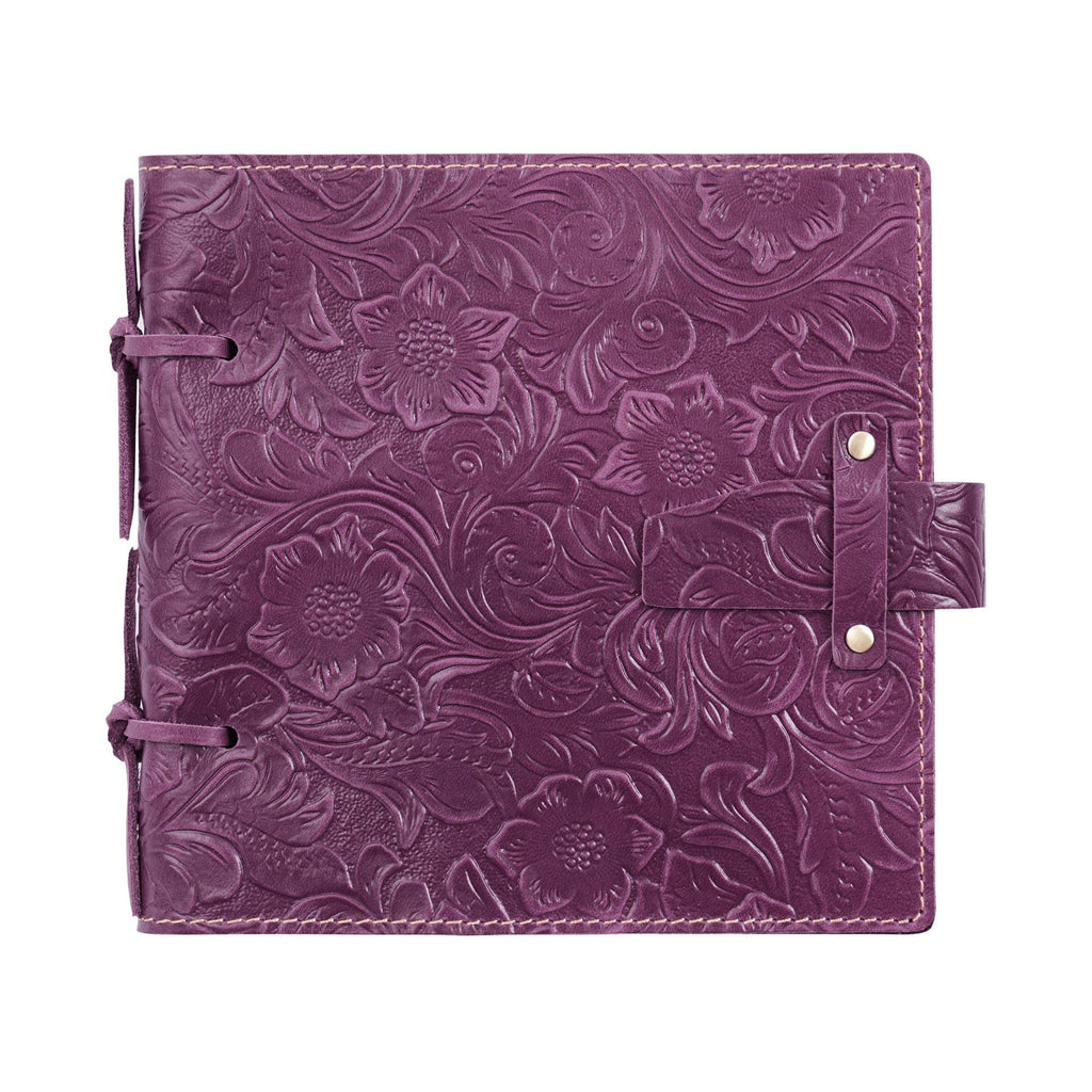 Vintage Embossed Leather Notebook with Handcrafted Binding & String Closure, Sketchbook