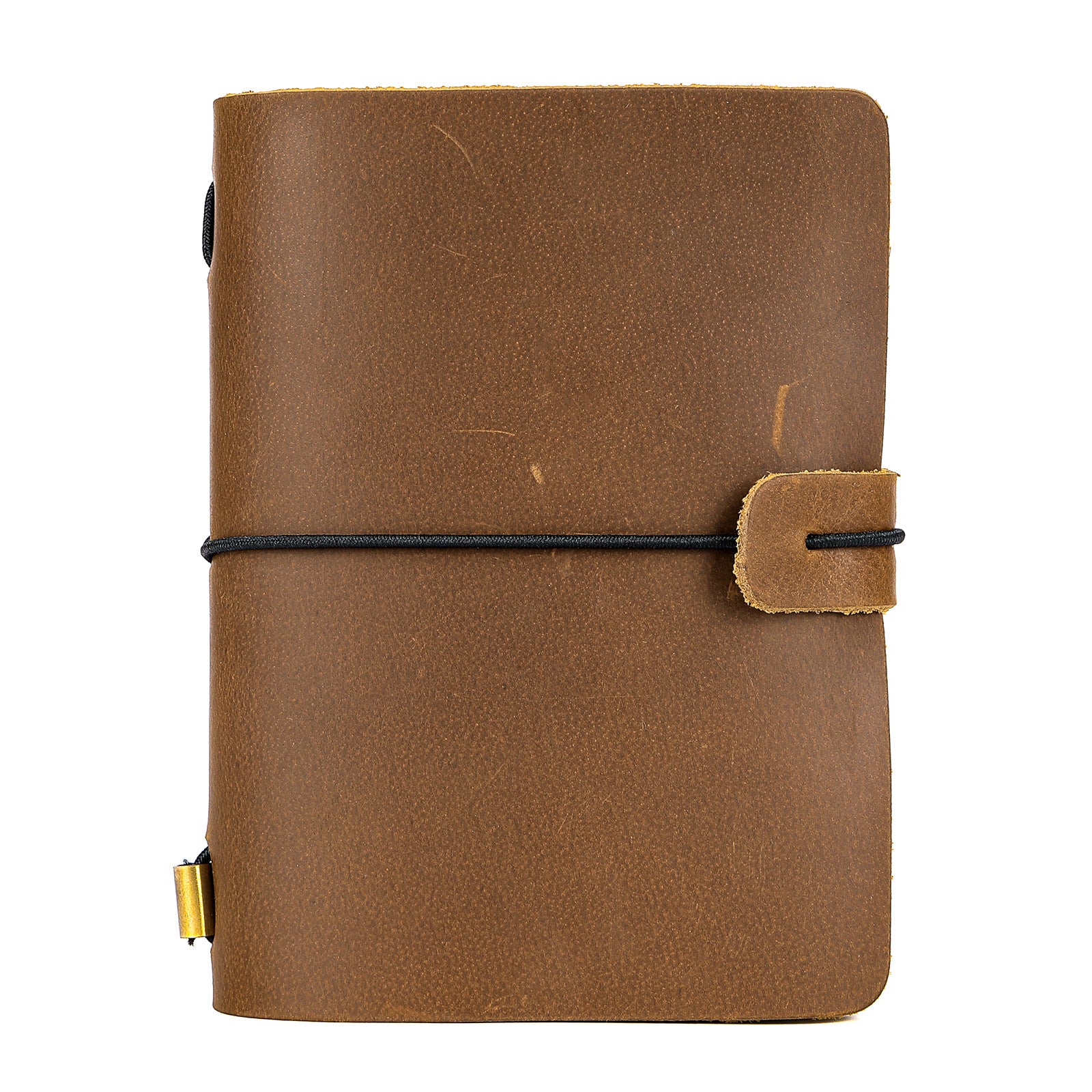 Vintage Leather Notebook – Refillable Horsehide Planner, Rustic Travel Journal, Handmade Diary with Loose-Leaf Binder