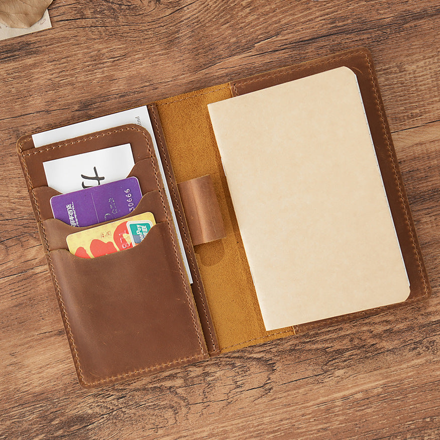 Leather Notebook - Handcrafted Travel Journal & Writing Diary with Refillable Pages