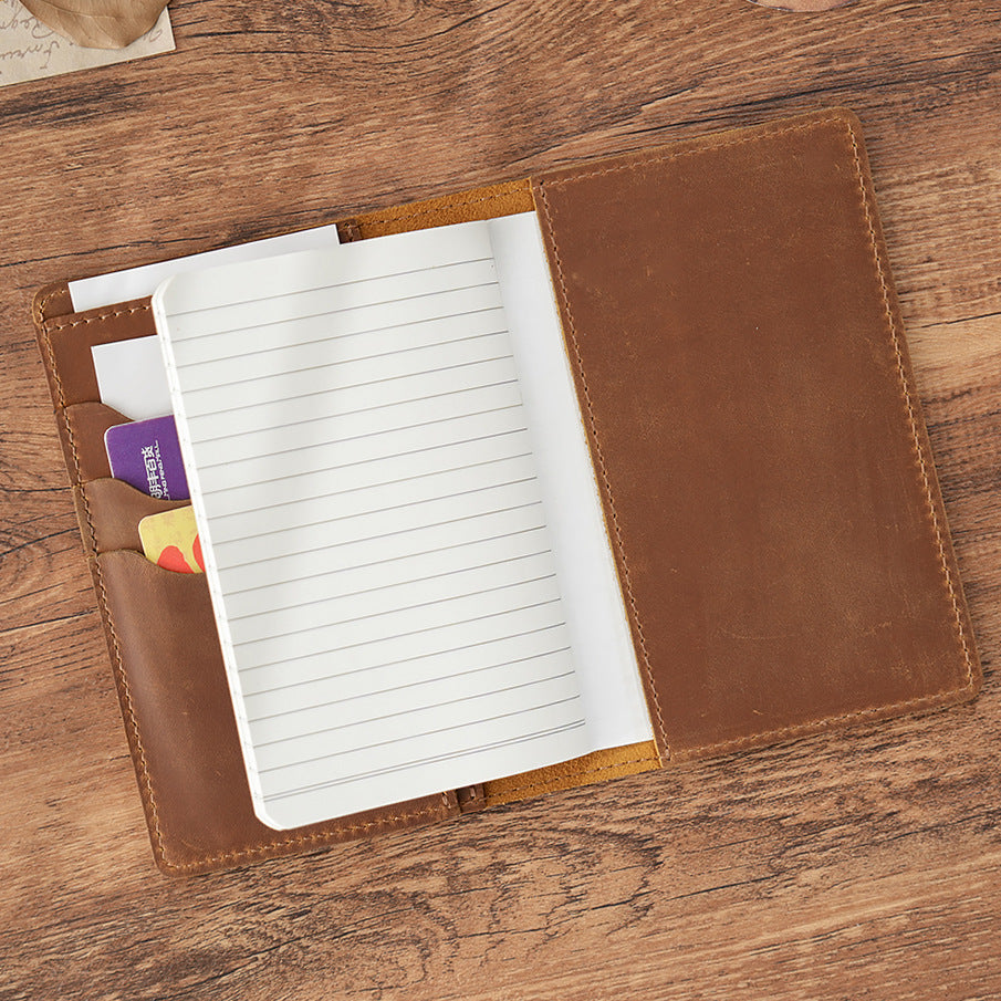 Leather Notebook - Handcrafted Travel Journal & Writing Diary with Refillable Pages
