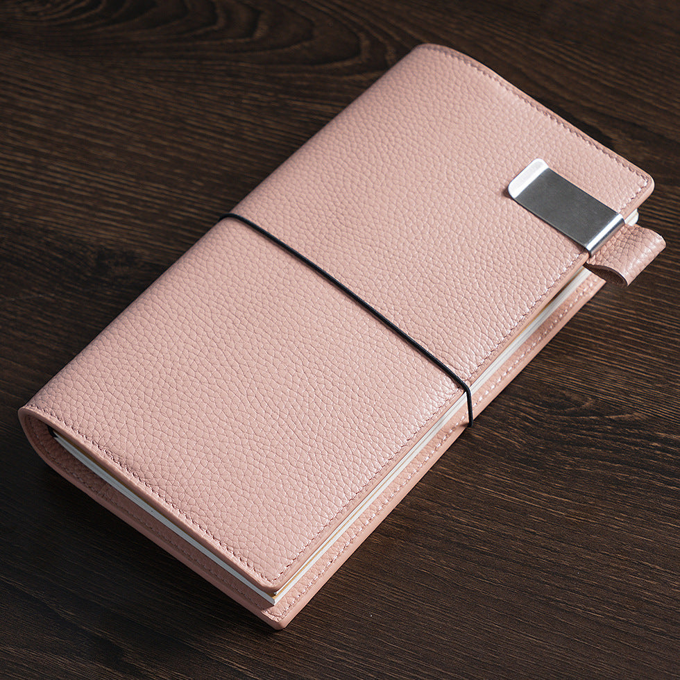 Leather Traveler's Notebook - Multi-Functional Journal with Card Holder & Refillable Paper System