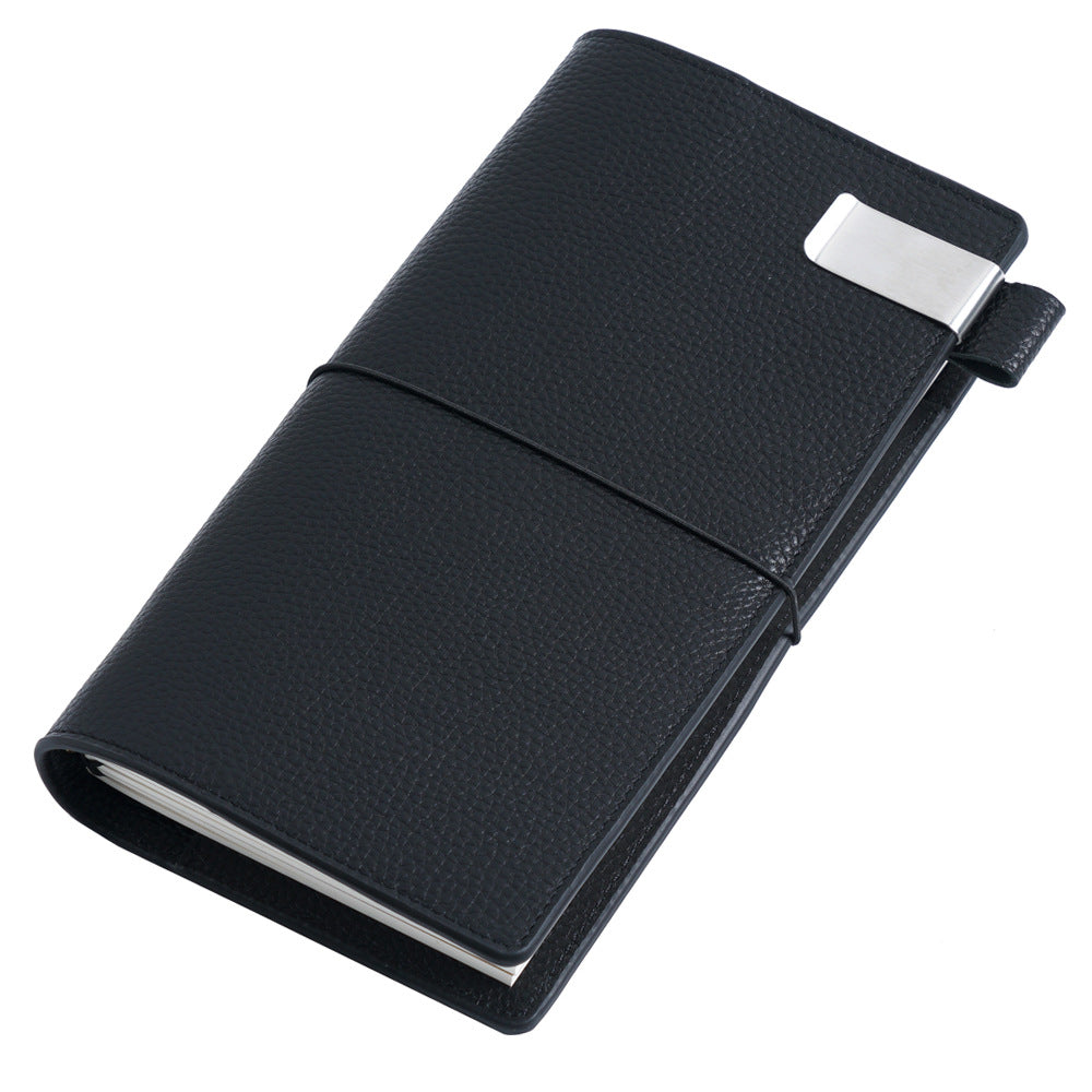 Leather Traveler's Notebook - Multi-Functional Journal with Card Holder & Refillable Paper System